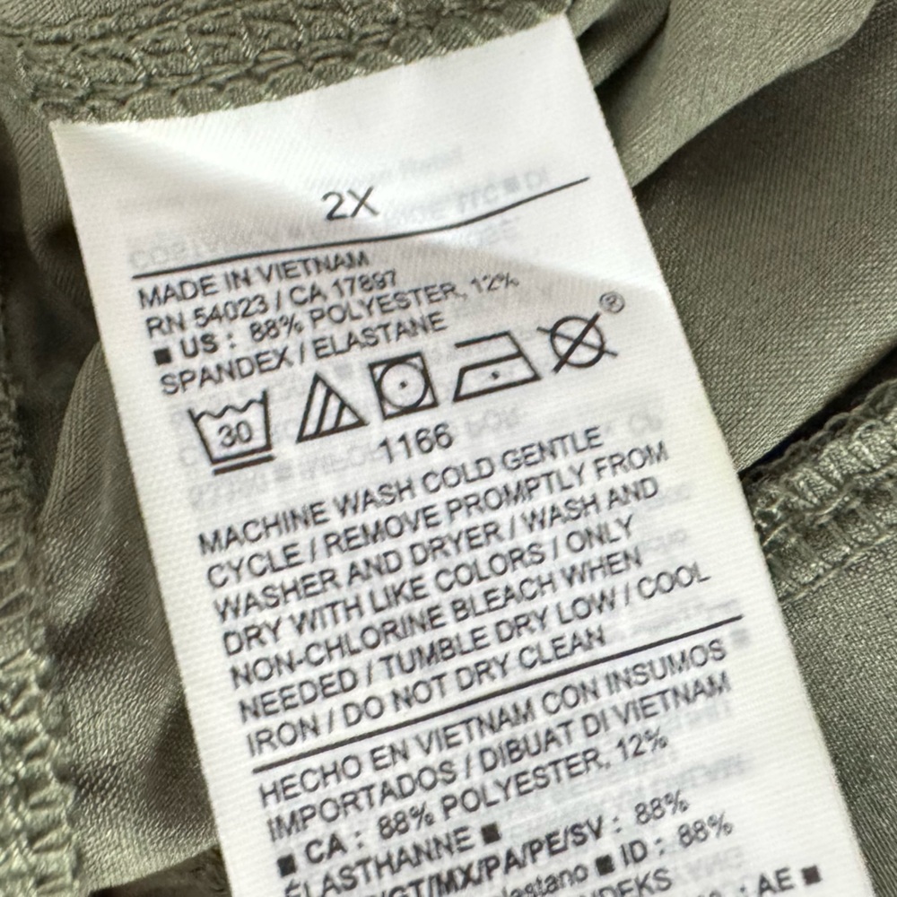 Old Navy Shorts High Waisted StretchTech Solid Dark Green Olive‎ Stone Wall - Picture 7 of 8